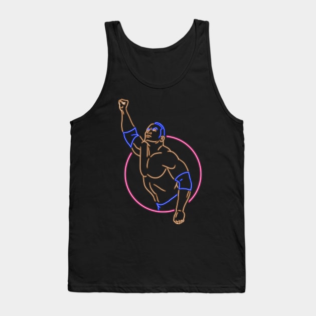 the Rock neon style Tank Top by AJSMarkout